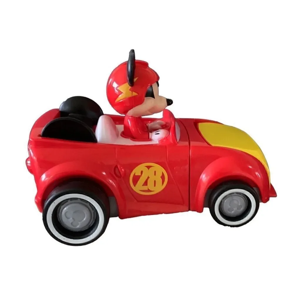 Disney Mickey Mouse roadster car - Transformer Talking red race car‎